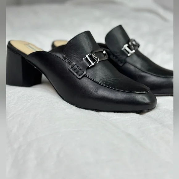 Saks Fifth Avenue Shoes Saks Fifth Avenue Block Heel Slip On